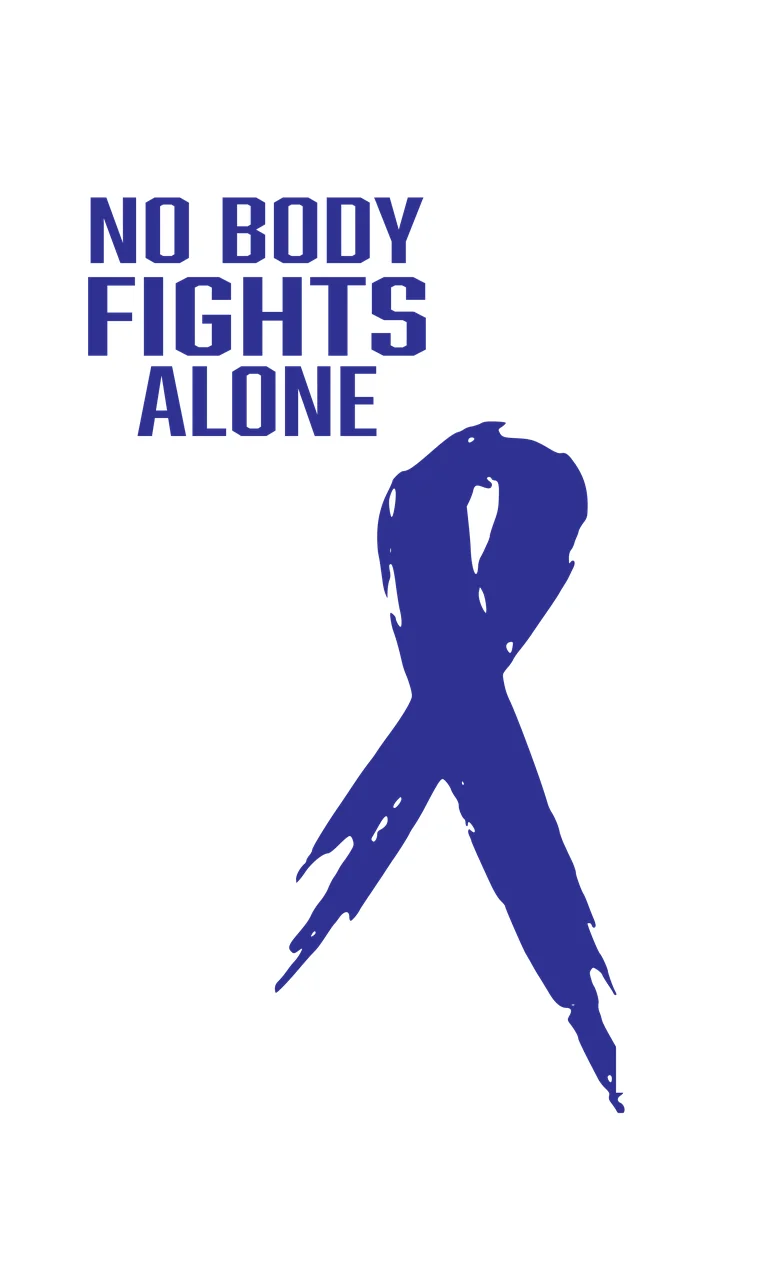 Colon Cancer awareness ribbon survivor hope support campaign