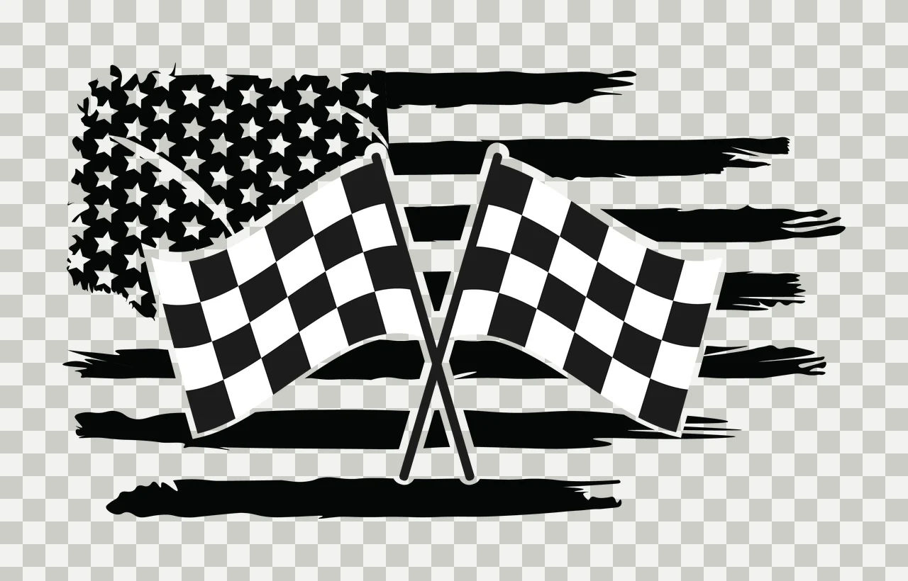 Flag Two Crossed Flags Over A Horizontal Distressed stars Variation transparency and detail preview thumbnail
