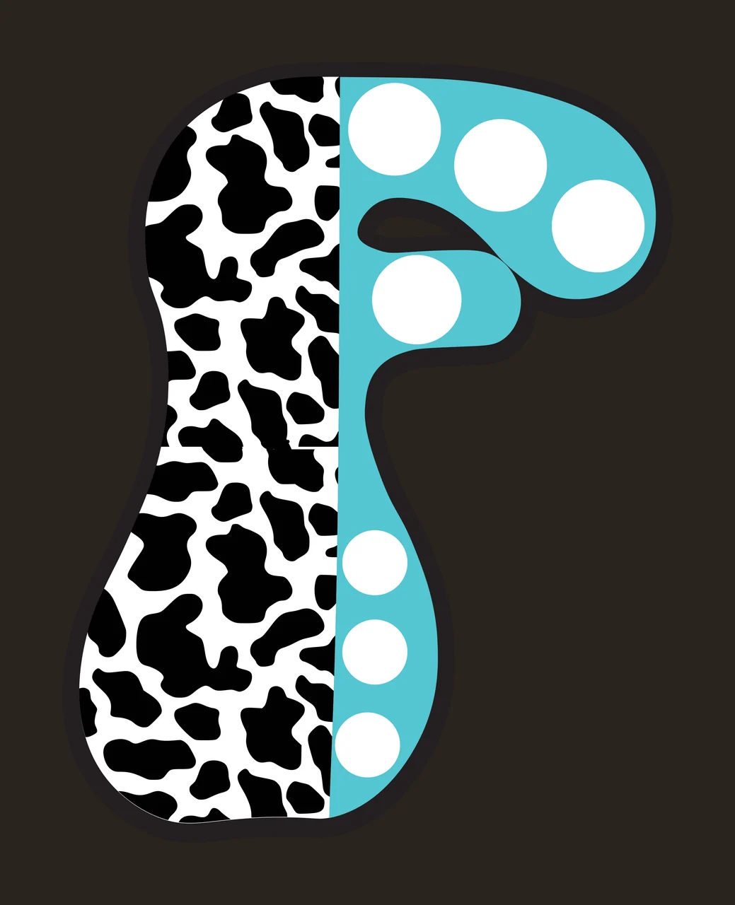 Half Cow Bright Font Dalmatian Race Doodle Leopard Character 33 racing contrast preview thumbnail