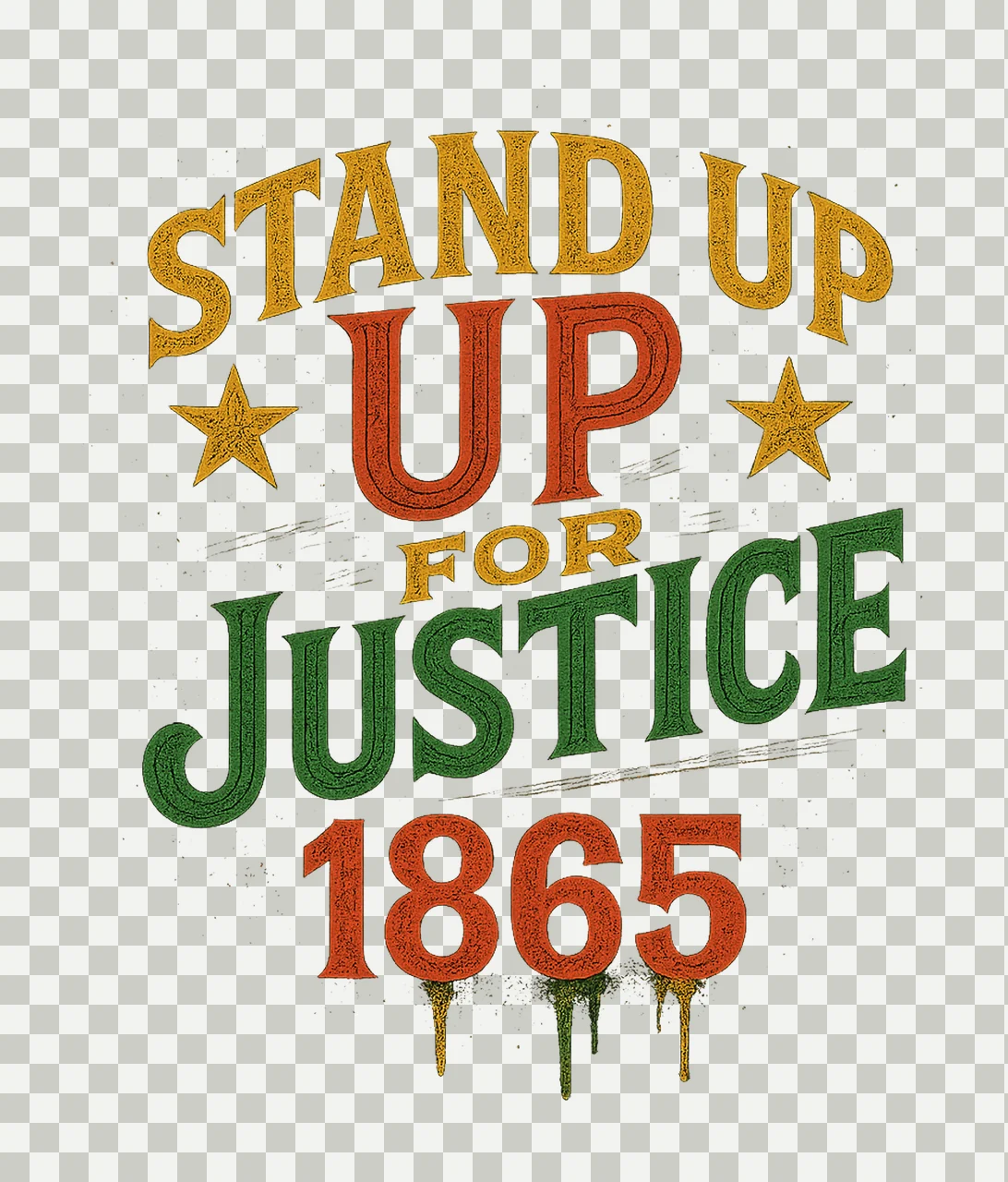 Do It For The Culture 1865 Juneteenth Afro Girl Shirt Design transparency and detail preview thumbnail