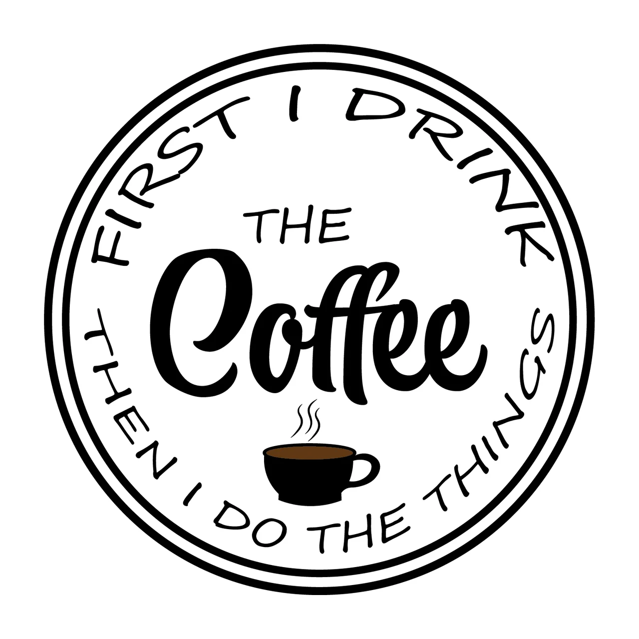 Can Glass Wrap Coffee Text typography cup circle minimalist