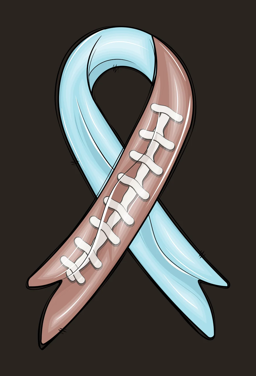 Ribbon Simple Black Awareness Silhouette On A White hanging contrast preview thumbnail