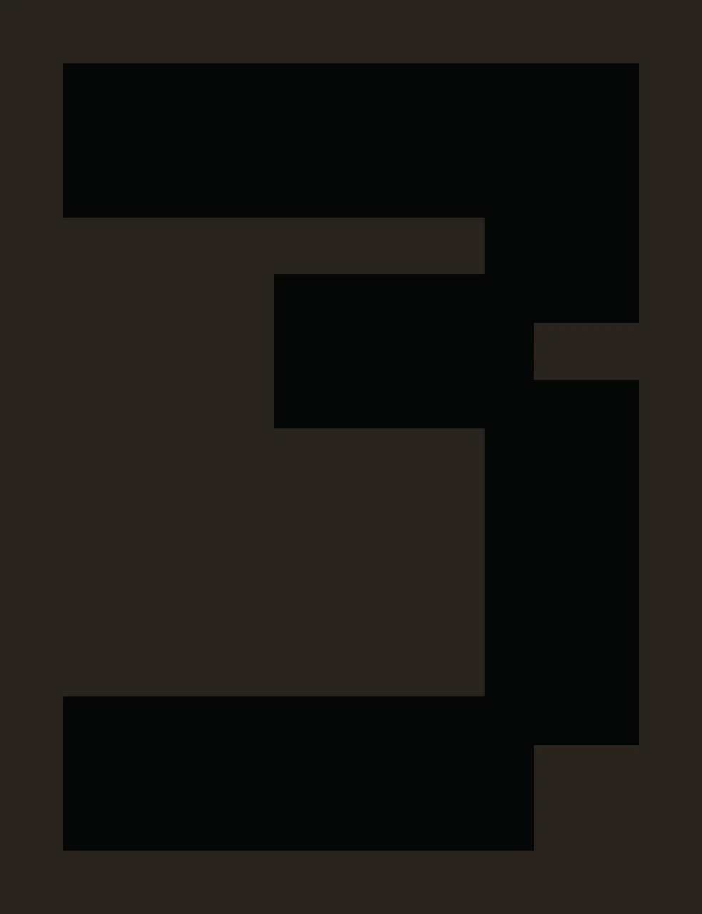 Number 3 Solid Black Digital Pixel Font Three digit pixels contrast preview thumbnail