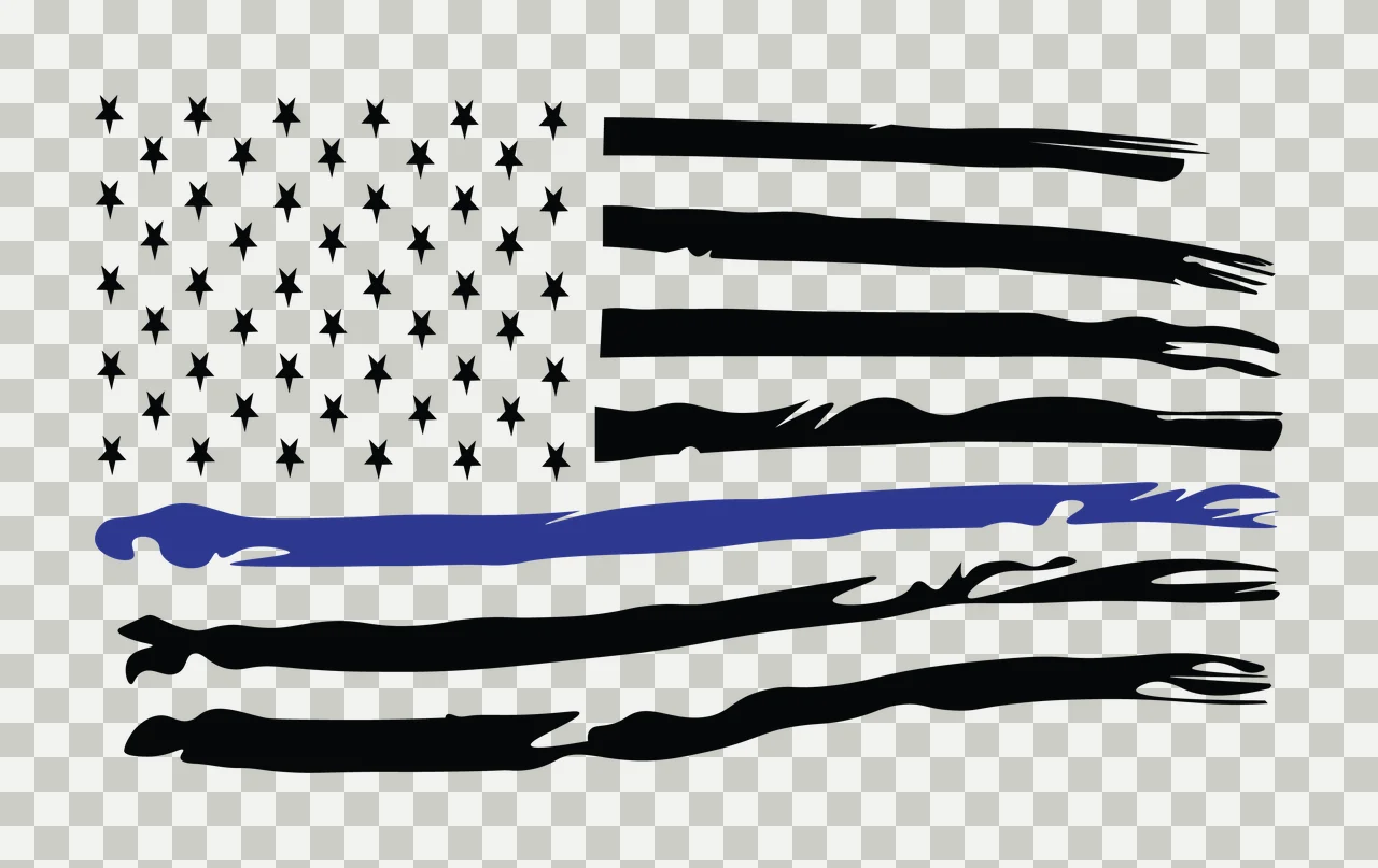 Flag Stars Of Flag Stars American With Distressed stripes brush transparency and detail preview thumbnail