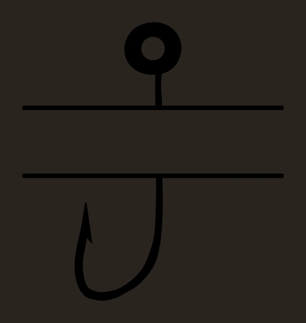 Fishing Hunting Monogram Character 13 fisherman angler bass contrast preview thumbnail