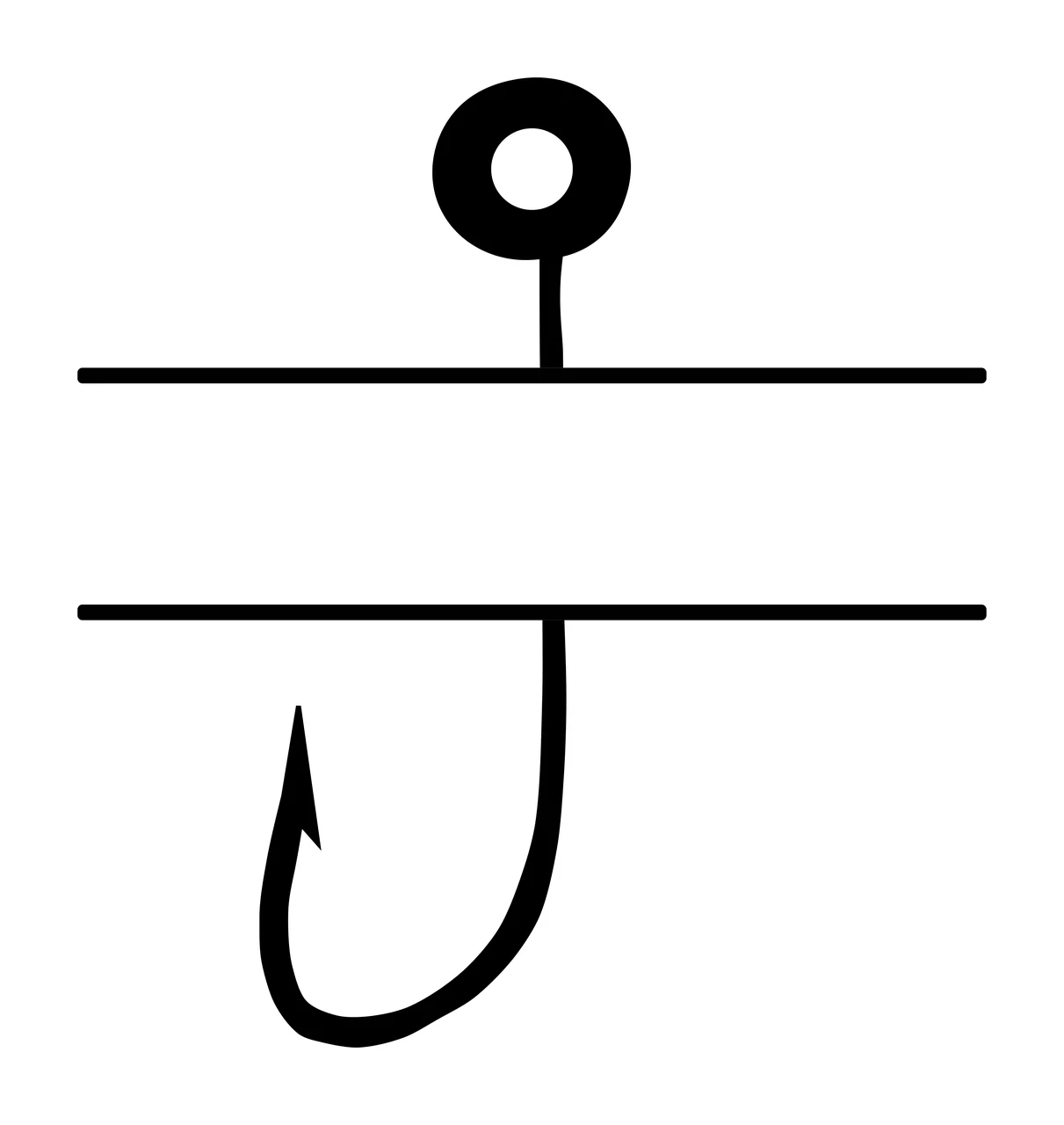 Fishing Hunting Monogram Character 13 fisherman angler bass