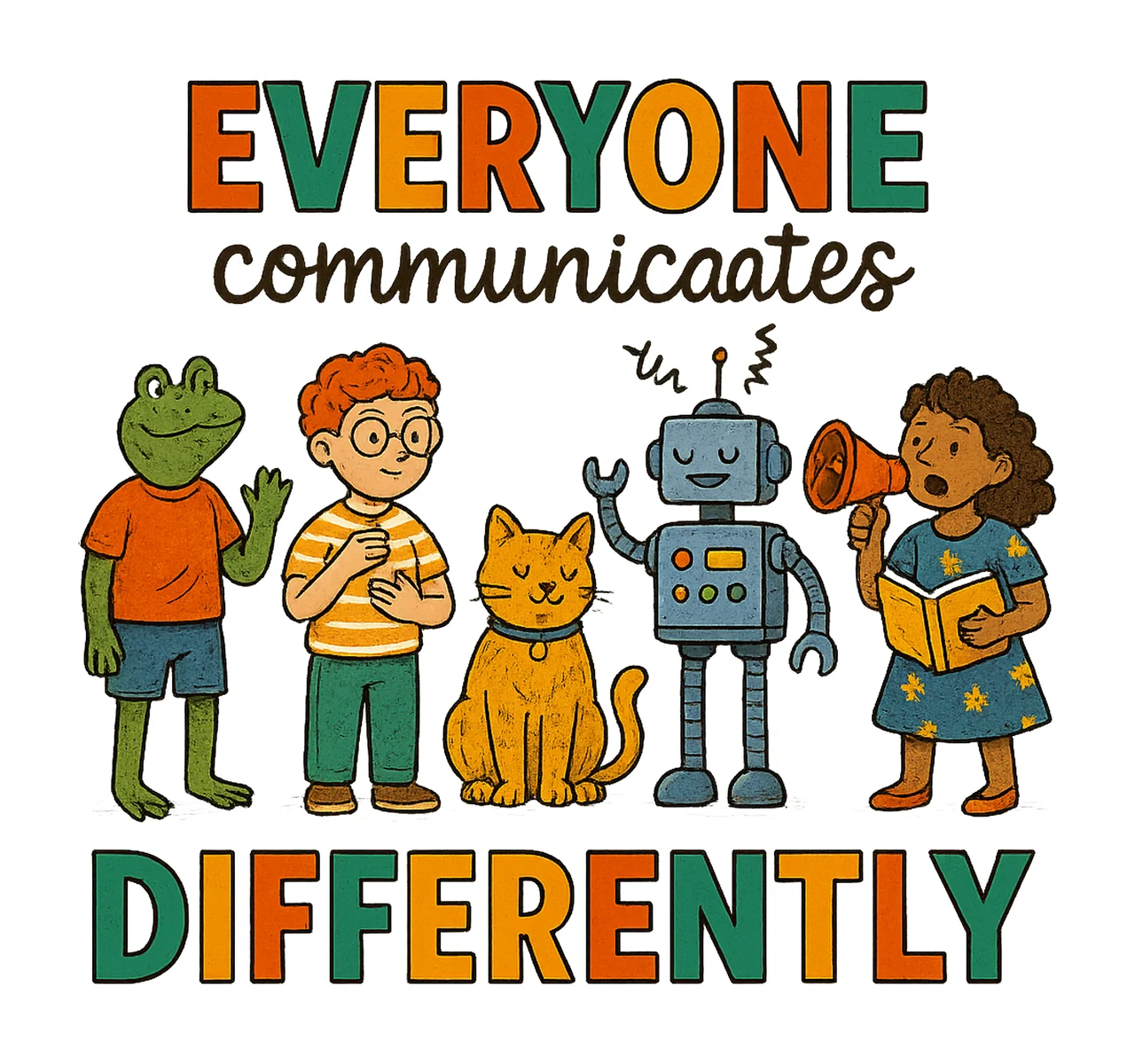 Everyone Communicates Differently Children Book Autism