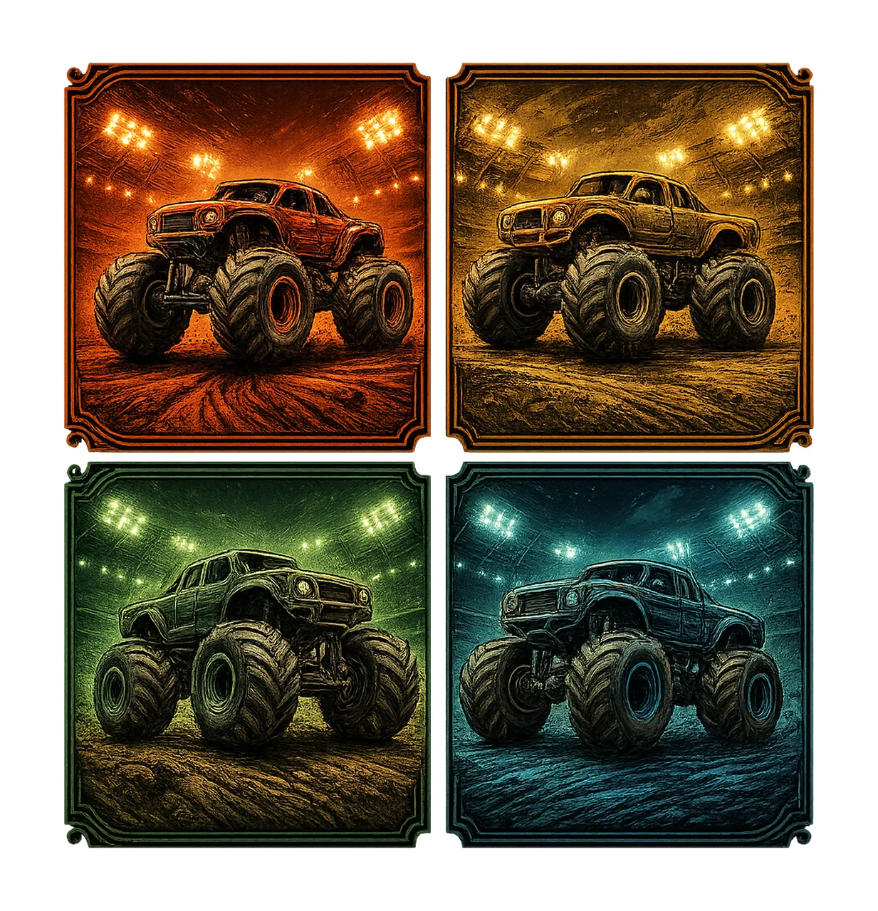 Monster Super Tshirt Design Off Road Car Lover Gift