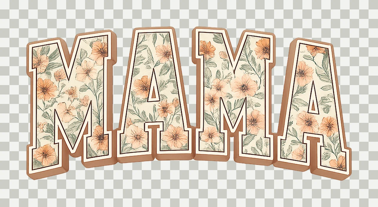 Mama Floral Wildflower Mama Design Mothers Day Sublimation transparency and detail preview thumbnail