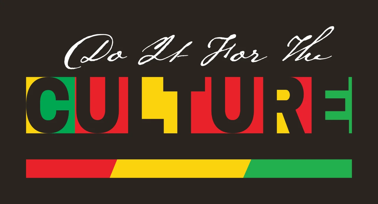Do It For The Culture Typography line typographic illustration contrast preview thumbnail