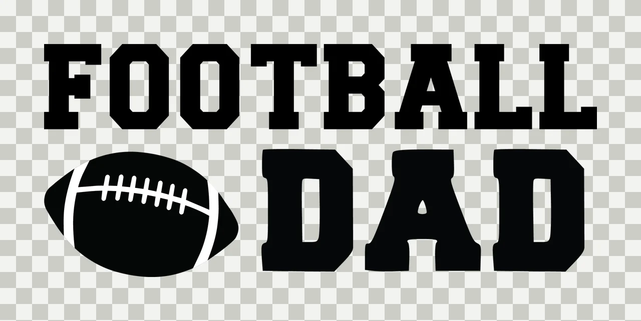 Football Dad Minimalist Black Typography With Oval Shape 1 8 transparency and detail preview thumbnail