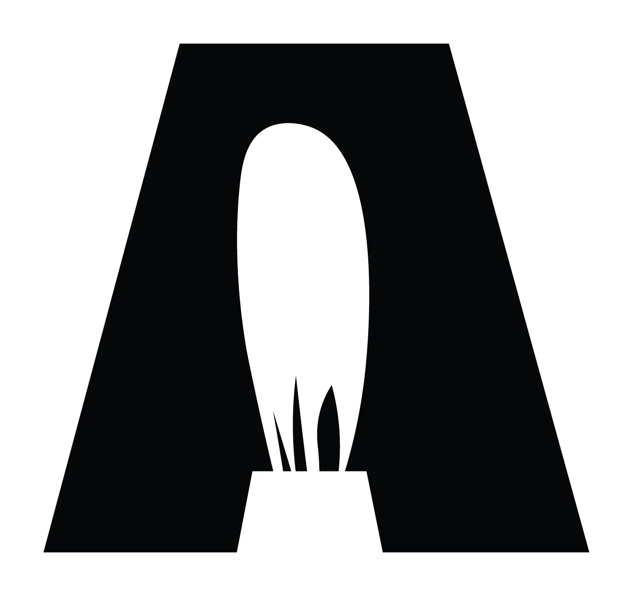 Space Rocket Launch Negative Letter