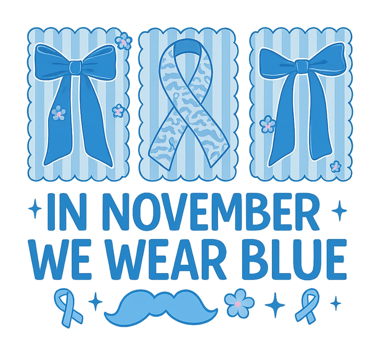 Coquette diabetes awareness Blue Ribbon Fight Diabetes Month