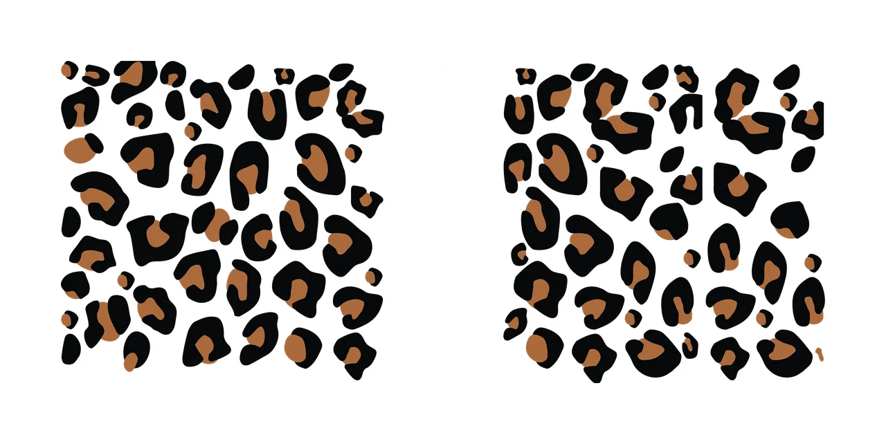 Leopard Can Glass Wrap Black Spot Pattern Print spots repeated