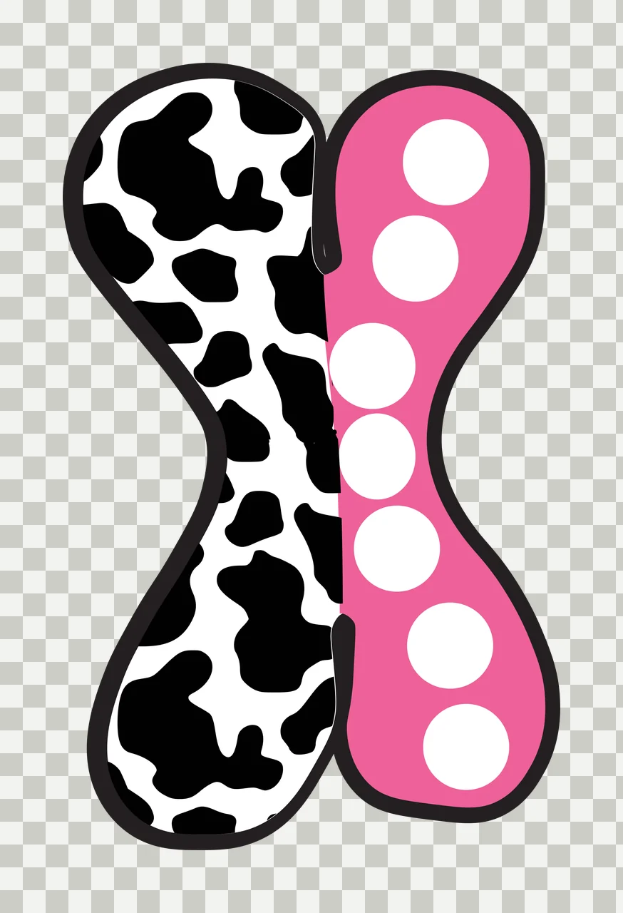 Half Cow Bright Font Dalmatian Race Doodle Leopard Character 17 racing transparency and detail preview thumbnail