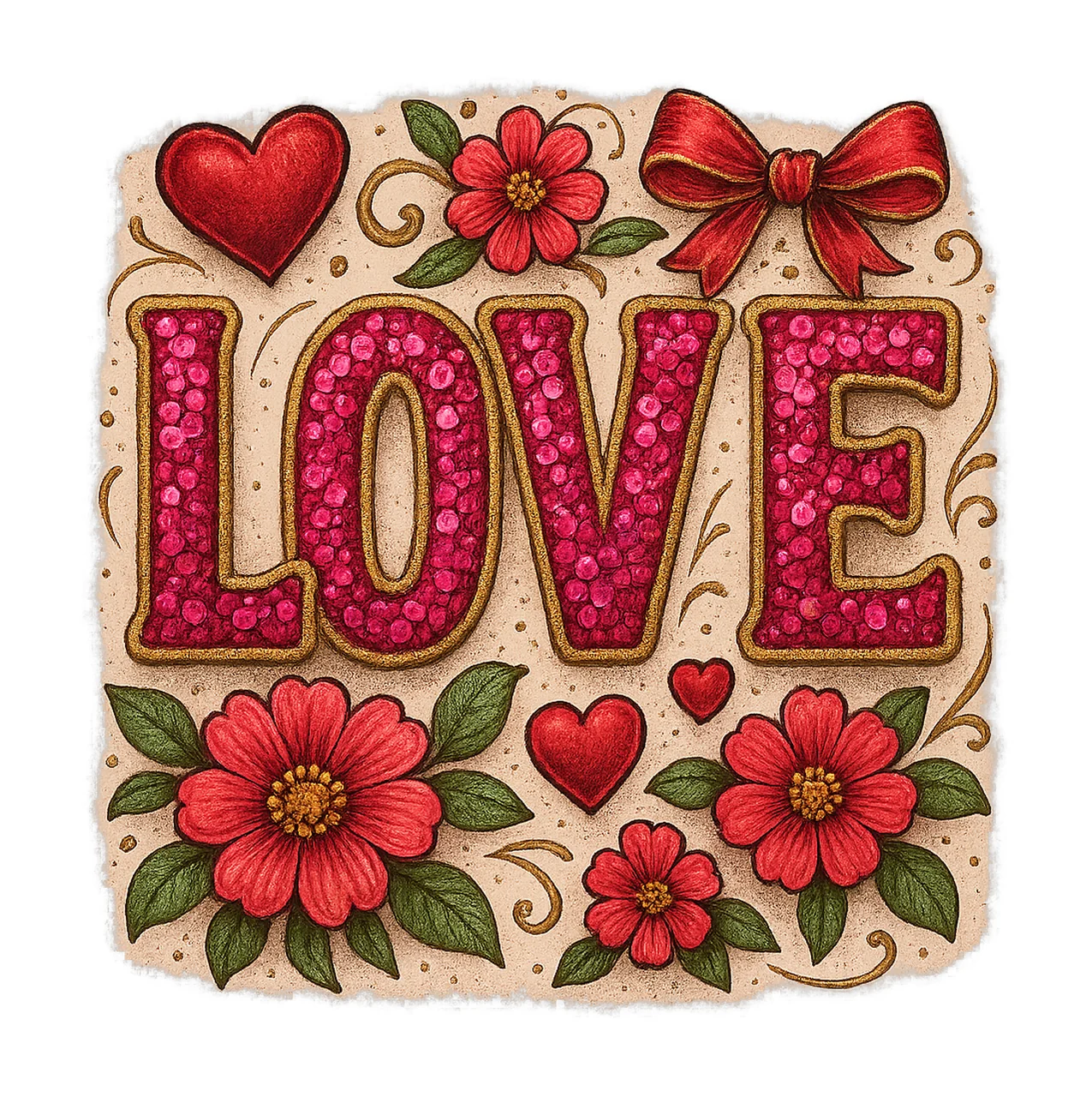 Sparkly Valentines Day Shirt Design Xoxo Pink Red Glitter