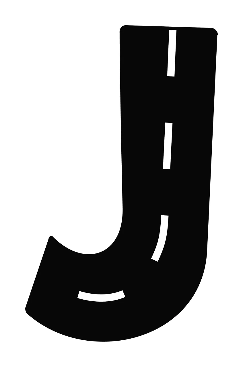 Can Glass Wrap J Letter Mimicking With Road