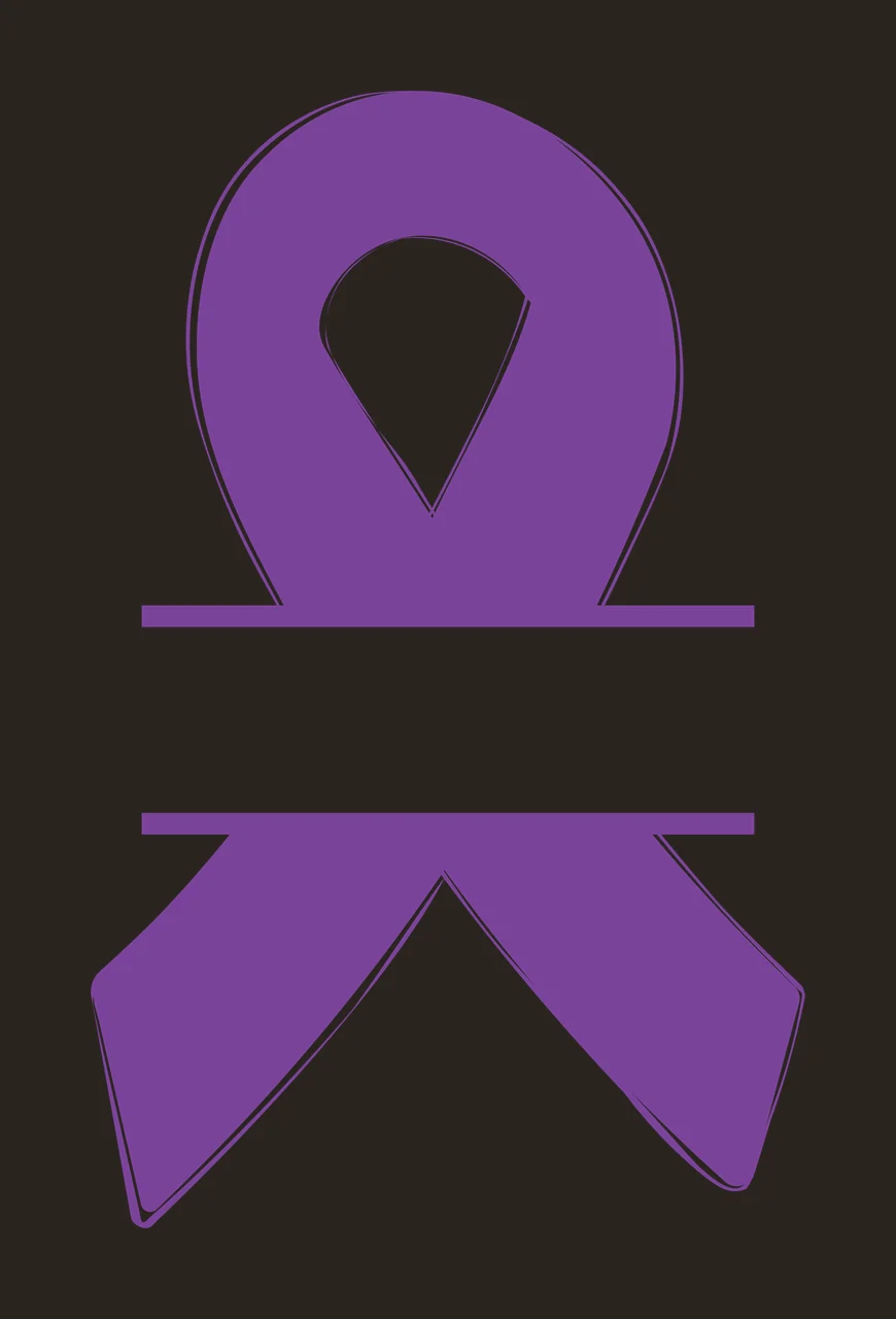 Awareness Ribbon With Horizontal Blank Space bar black white contrast preview thumbnail