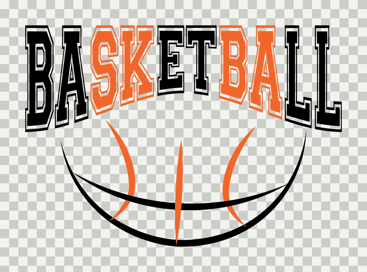 Basketball Bold Text With Line Arc graphic lines serif art transparency and detail preview thumbnail