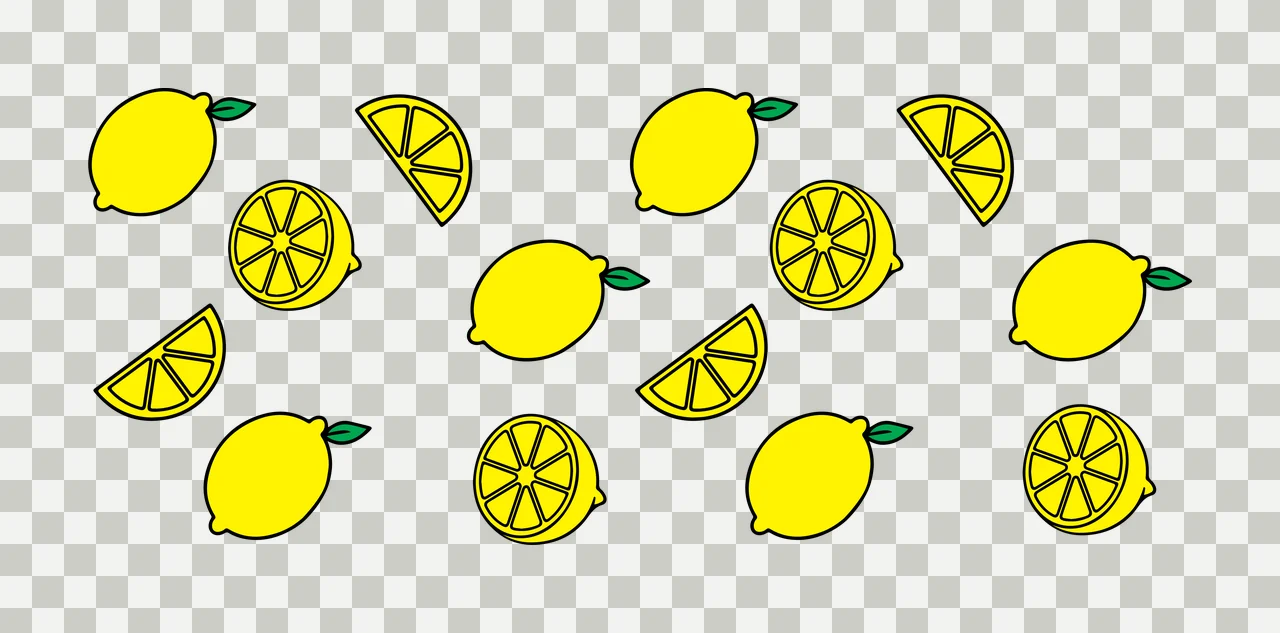 Can Glass Wrap Black And White Lemon Slice pattern silhouette transparency and detail preview thumbnail
