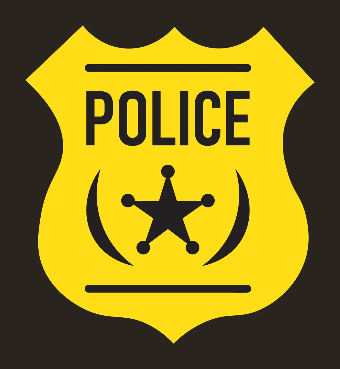 Symmetrical Shield Shaped Emblem With A Three Pointed points contrast preview thumbnail