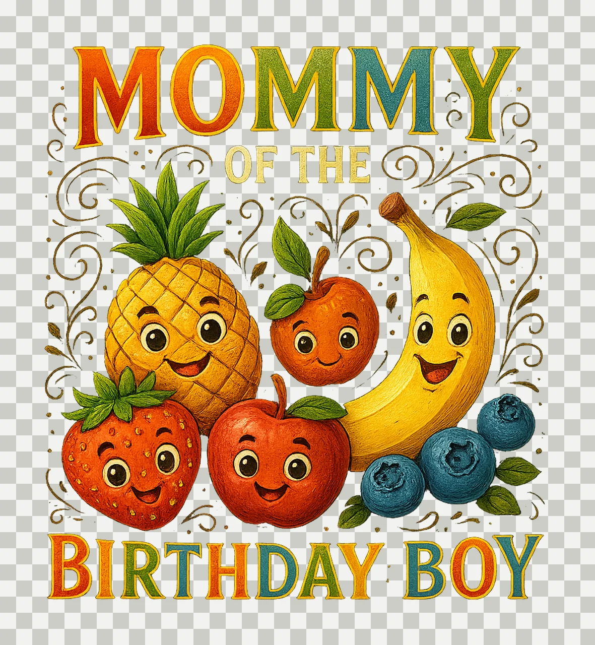Fruit Birthday Girl Party Twotti Fruity Theme Family transparency and detail preview thumbnail