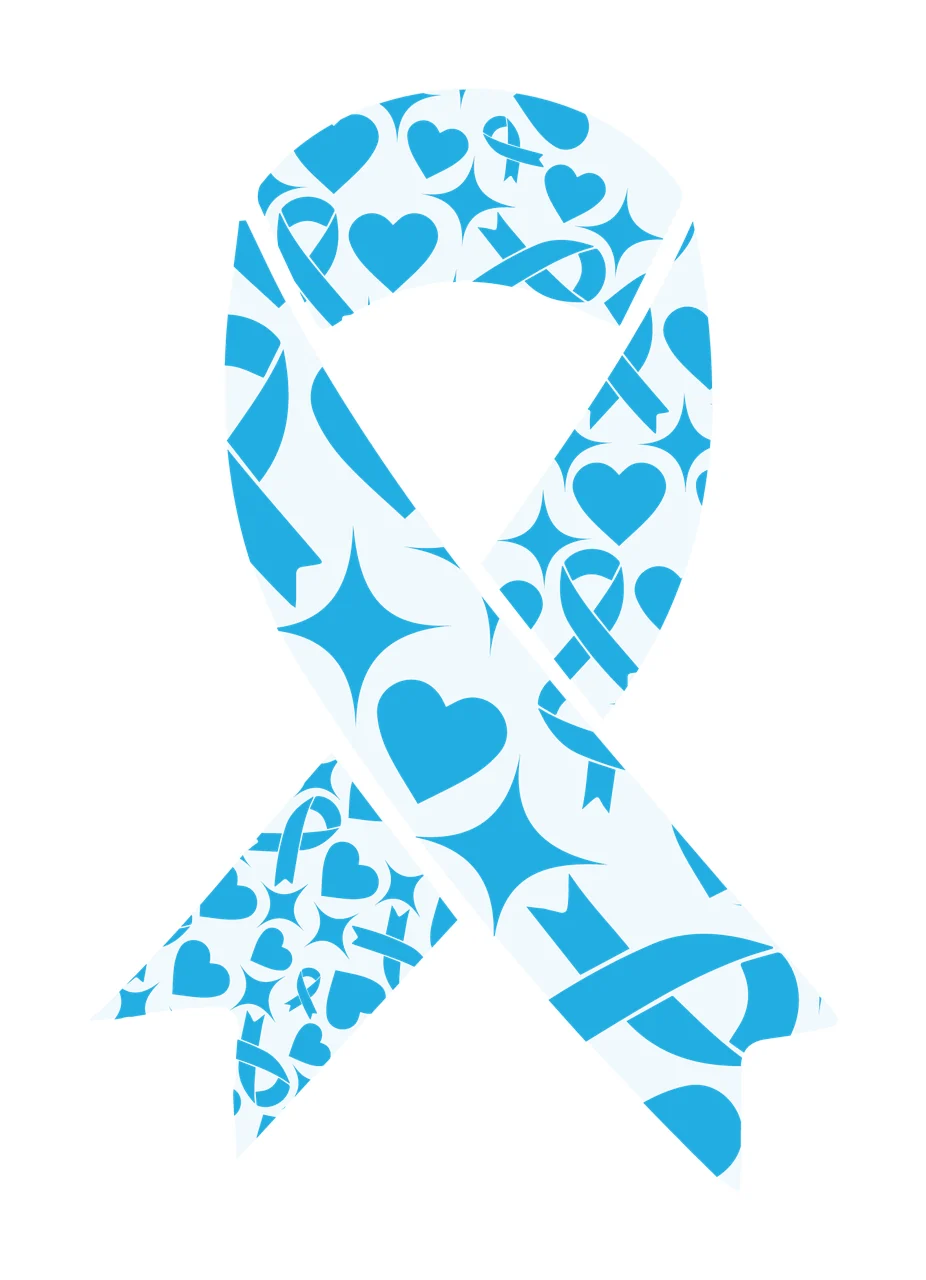 Ribbon Awareness In Black Silhouette folded white symbol icon