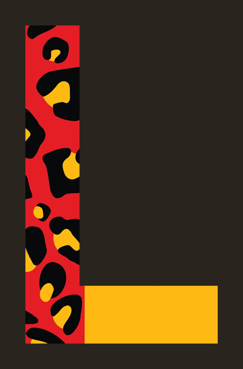 Can Glass Wrap L Letter Leopard Print contrast preview thumbnail