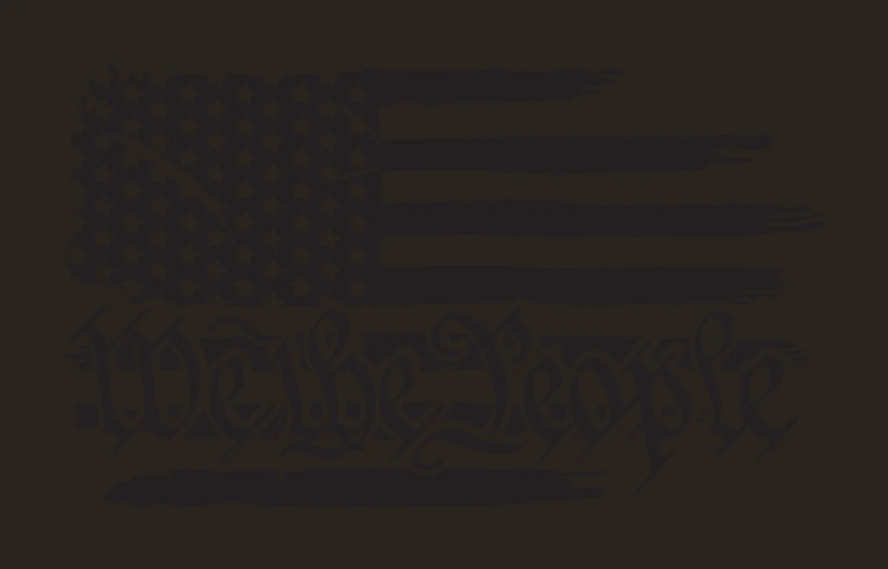 We The People Text With Flag waving stars stripes distressed contrast preview thumbnail