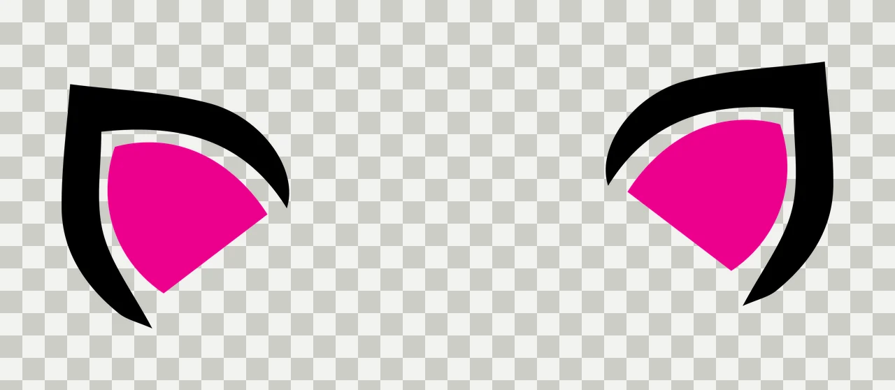 Two Symmetric Curved Ear Shapes abstract black curves geometry transparency and detail preview thumbnail