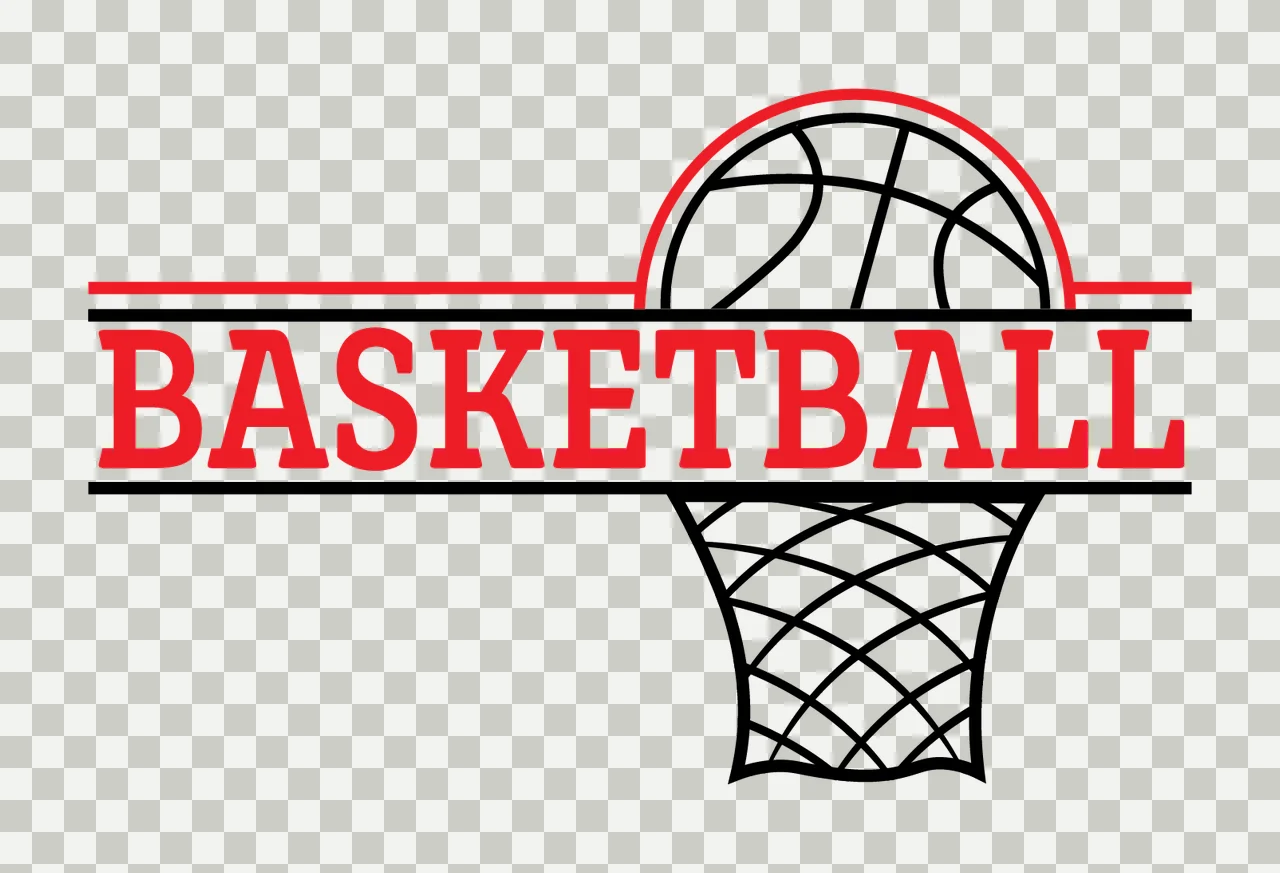 Can Glass Wrap Basketball With Red And Black transparency and detail preview thumbnail