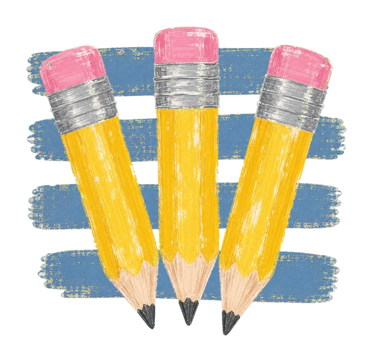 Coastal Pencil Stripes Fall Teacher Mom Teaching Variation C
