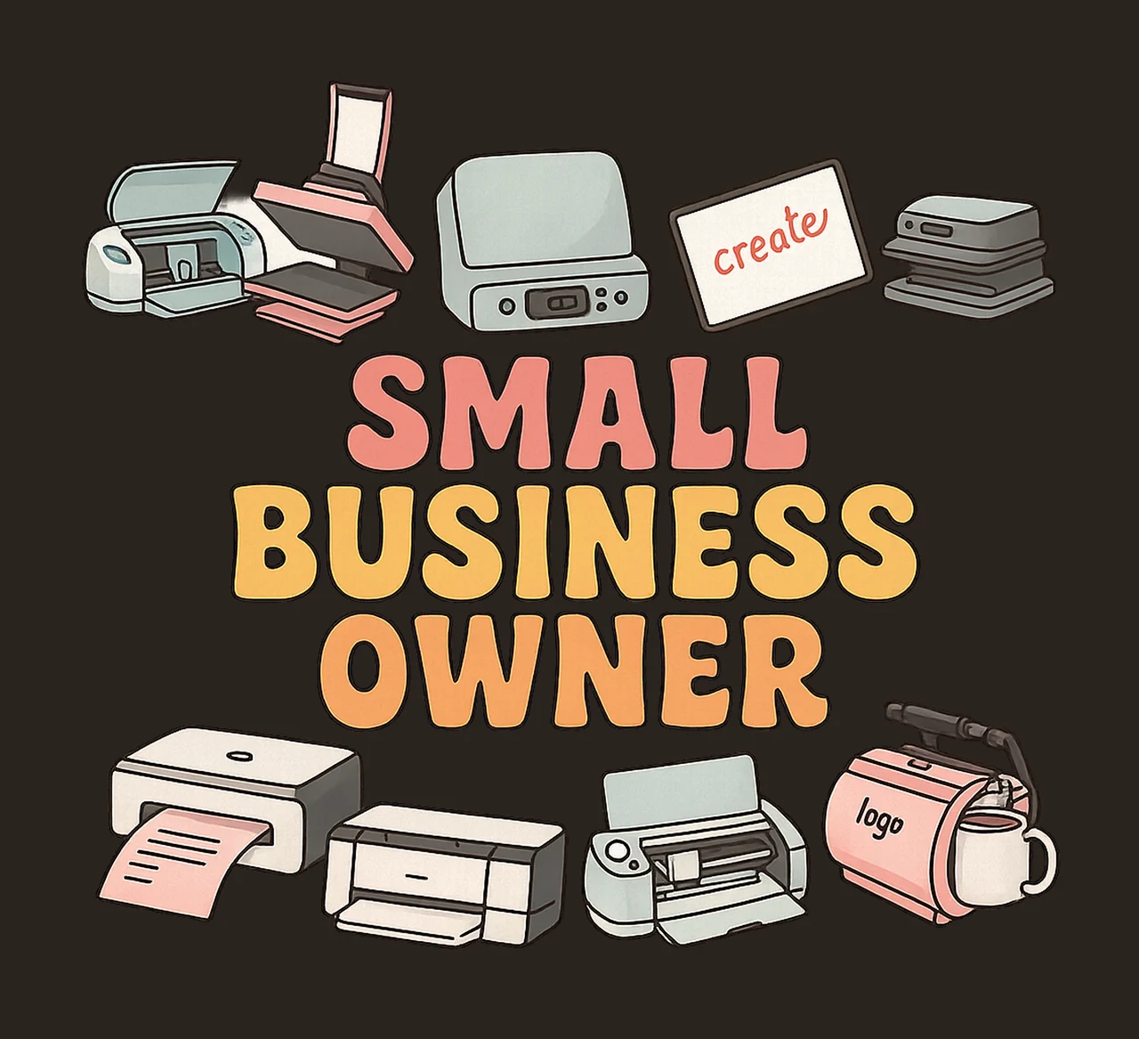 Small Business Owner Craft Business Artwork Small Business contrast preview thumbnail
