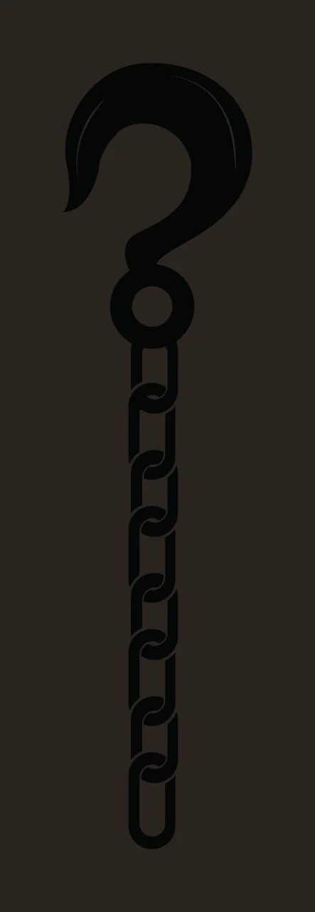 Can Glass Wrap Metal Hook Suspended From Chain contrast preview thumbnail