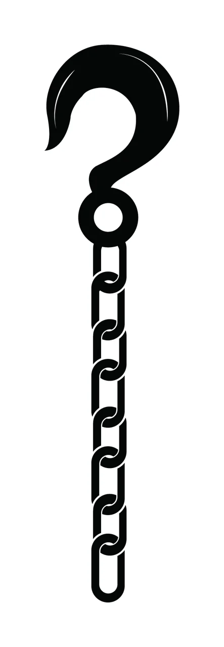 Can Glass Wrap Metal Hook Suspended From Chain