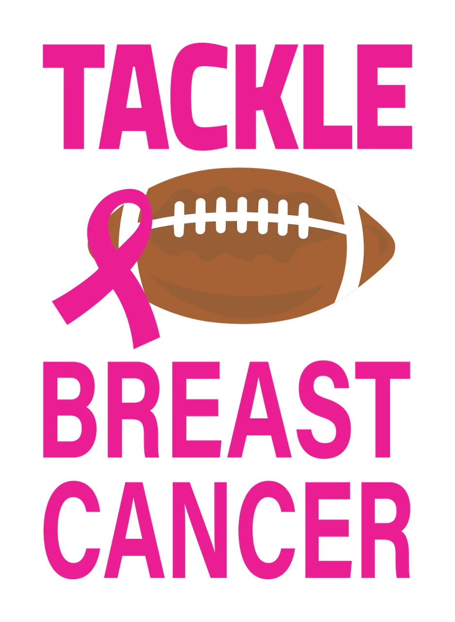 Tackle Breast Cancer Text With Slogan And Awareness