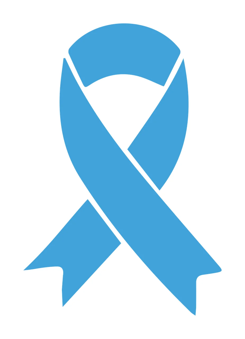 Blue awareness ribbon Illustration