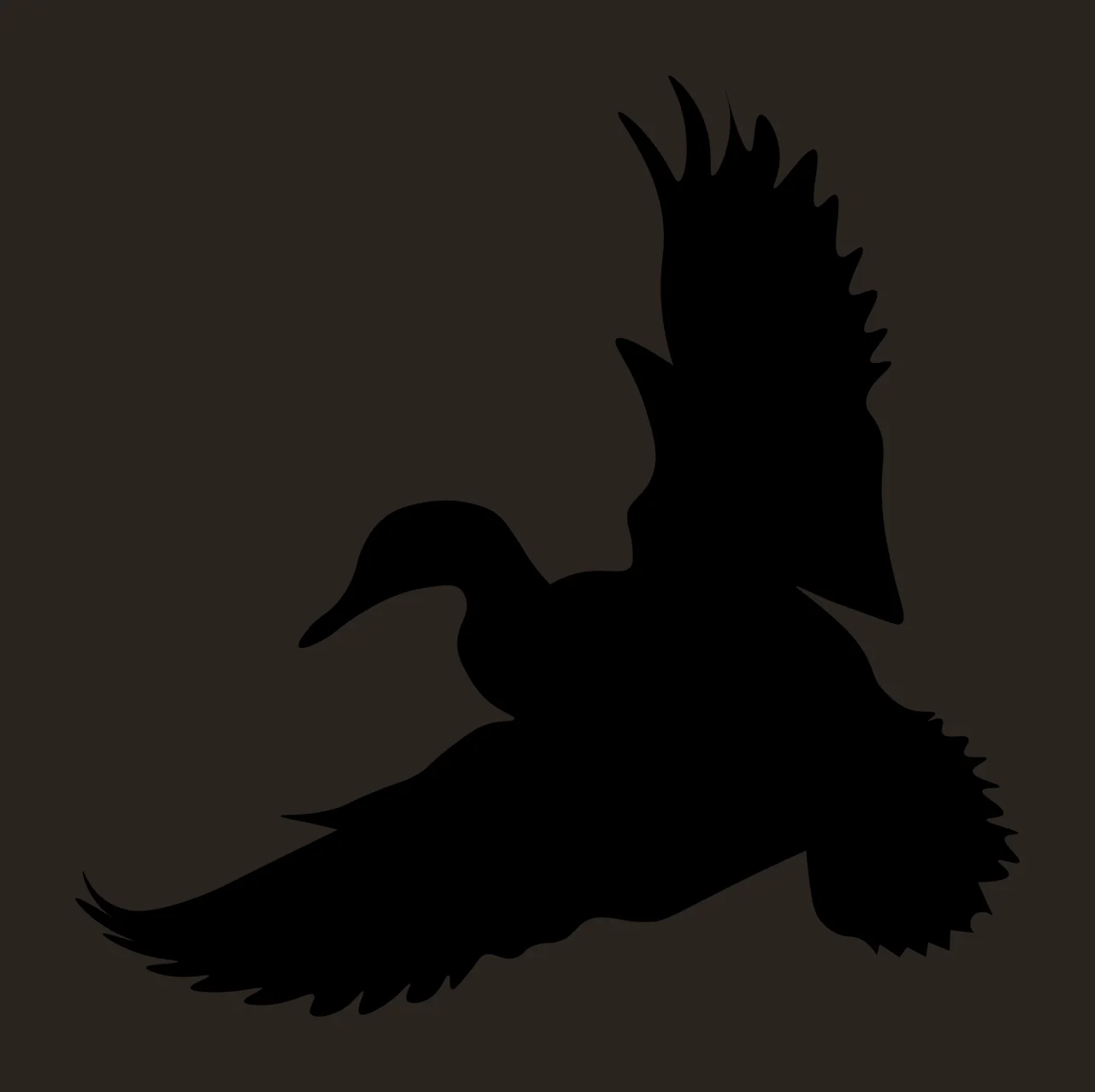 Can Glass Wrap Flying Duck Silhouette contrast preview thumbnail