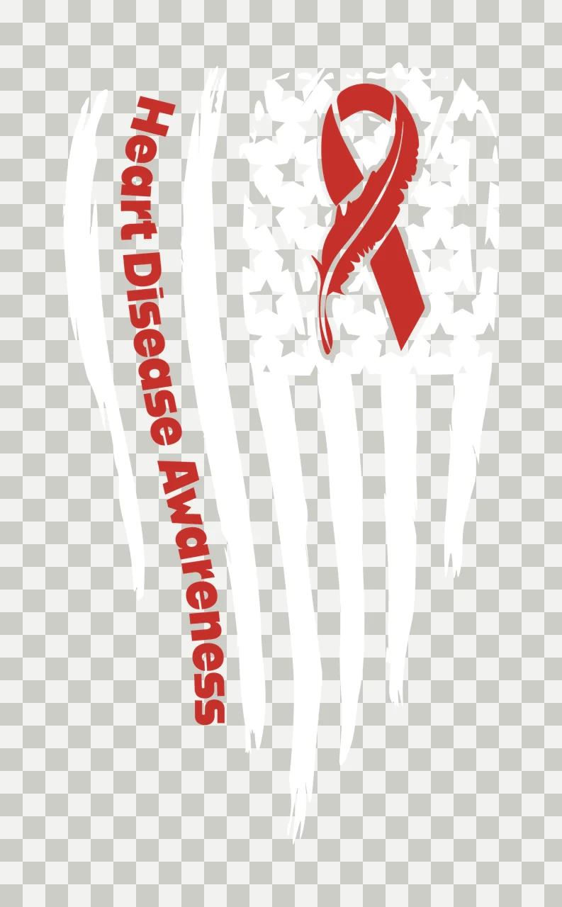 Awareness Ribbon Flag stars stripes distressed black white transparency and detail preview thumbnail