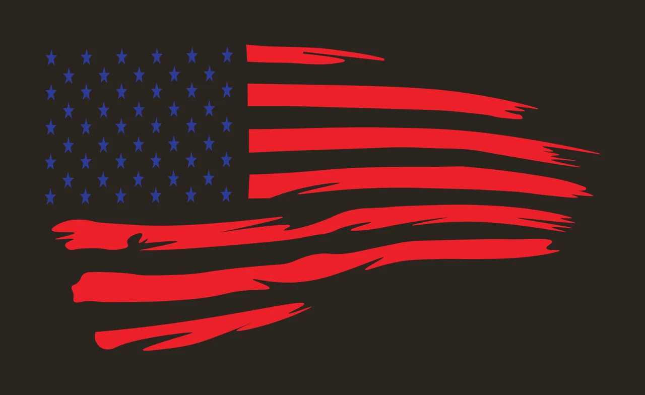 Can Glass Wrap Flag Of The United States contrast preview thumbnail