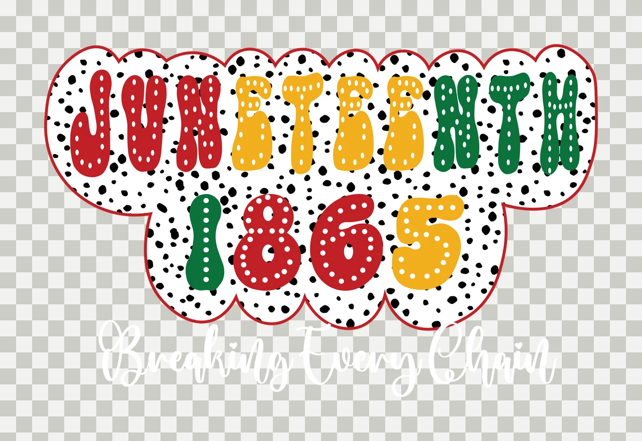 Breaking Every Chain Text With Blob placed below black script font transparency and detail preview thumbnail