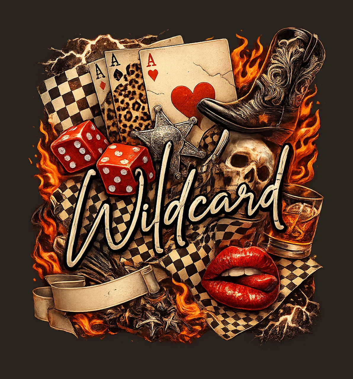 Trendy Cowgirl Western Wildcard Design Cowgirl Artwork Wild contrast preview thumbnail