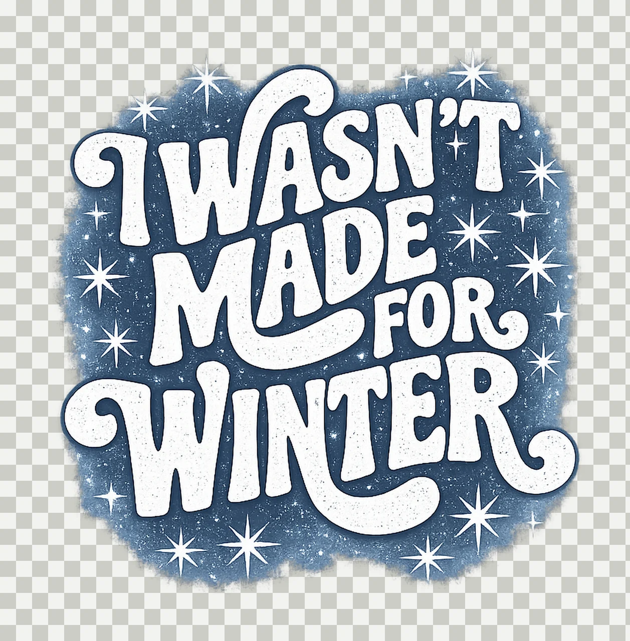 Trendy winter sublimation design cozy preppy retro style transparency and detail preview thumbnail