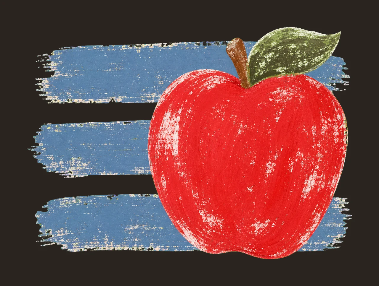 Coastal Apple Stripes Fall Teacher Mom Teaching Variation F contrast preview thumbnail