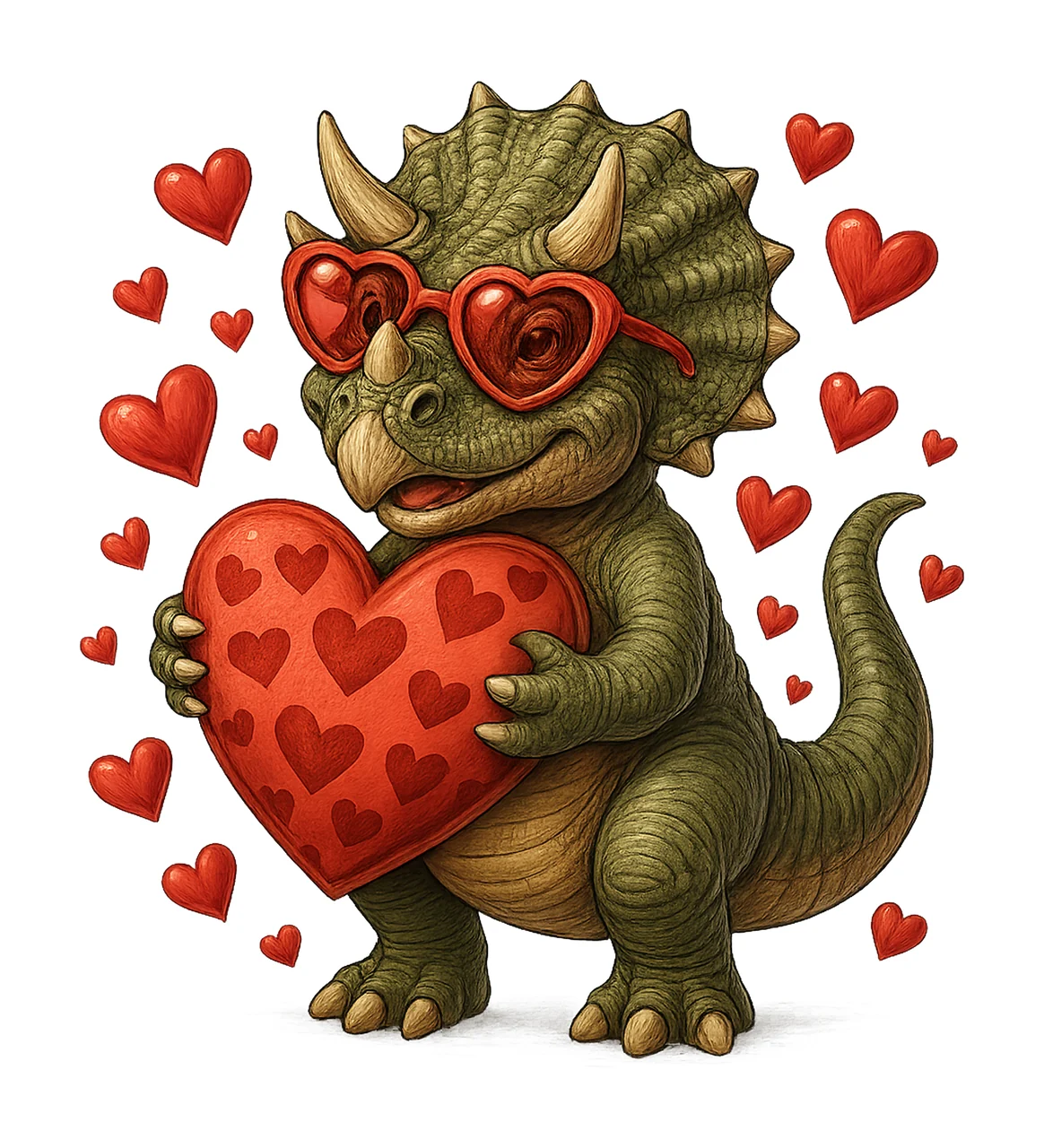 Valentines Day Rex Dino Love Romantic Dinosaur Valentine