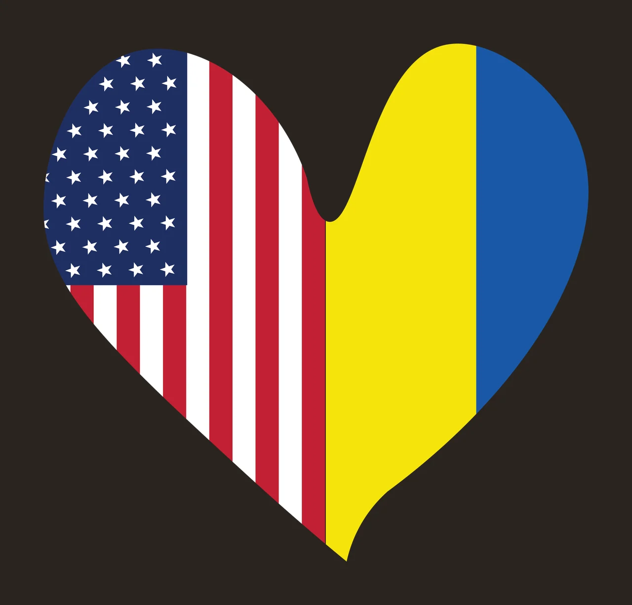 Heart Shape With Stars And Stripes minimalist black silhouette contrast preview thumbnail