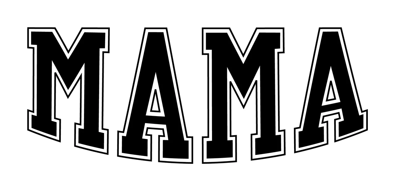 Mama Text With Typography And Bold
