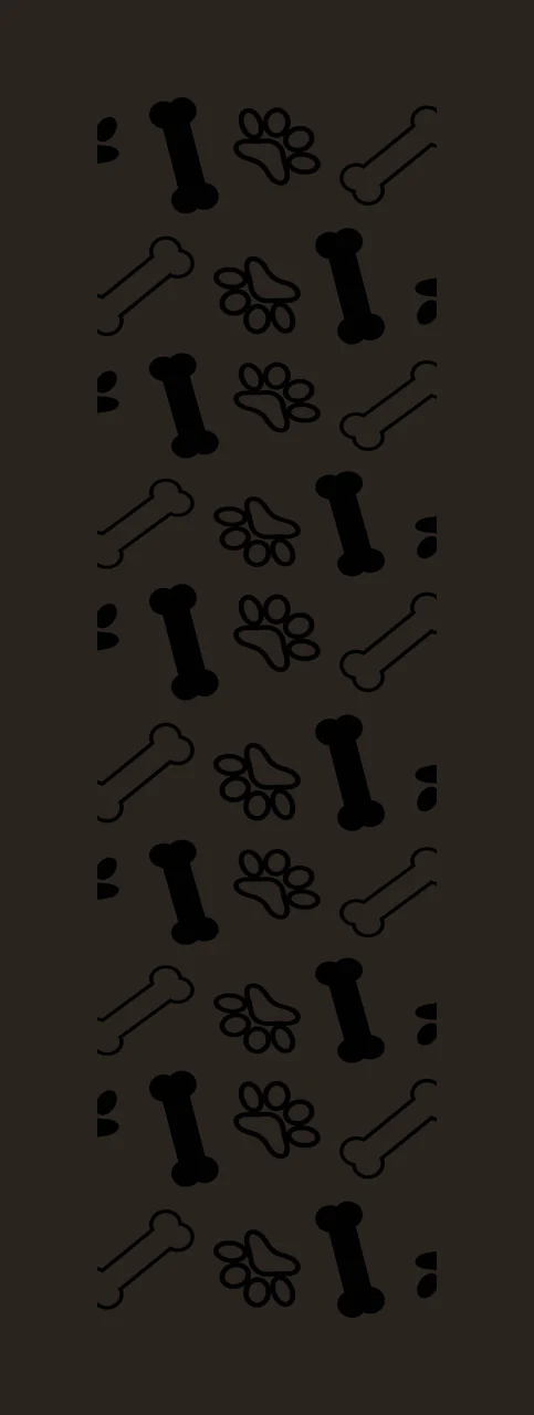 Paw Prints And Bones Pattern Repeating print Bone Graphic icon contrast preview thumbnail