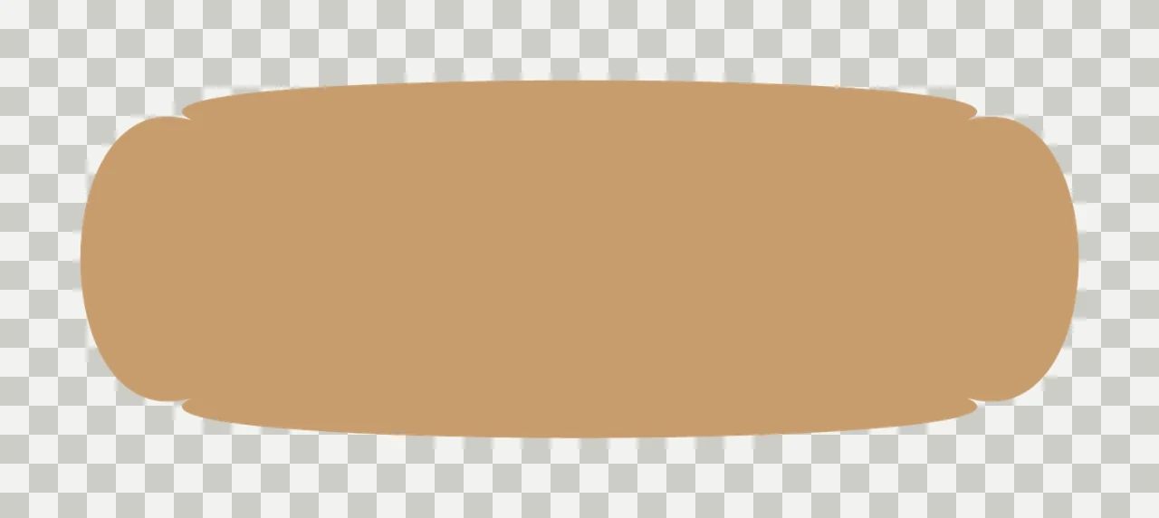 Solid Black Horizontal Oval Shape With Rounded Ends minimalist flat transparency and detail preview thumbnail
