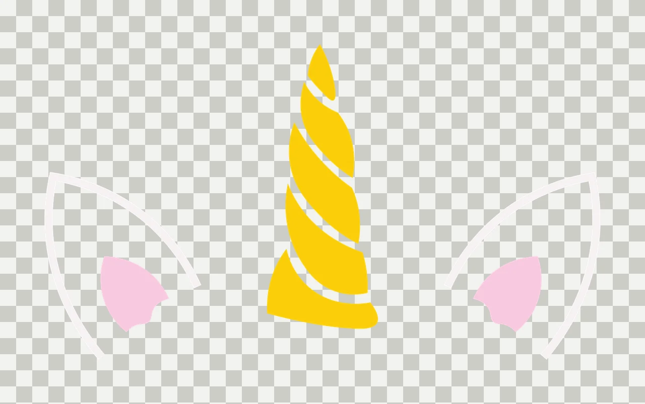 Unicorn Monogram Character 03 scalable logo design icon transparency and detail preview thumbnail